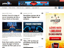 Tablet Screenshot of poker10.com